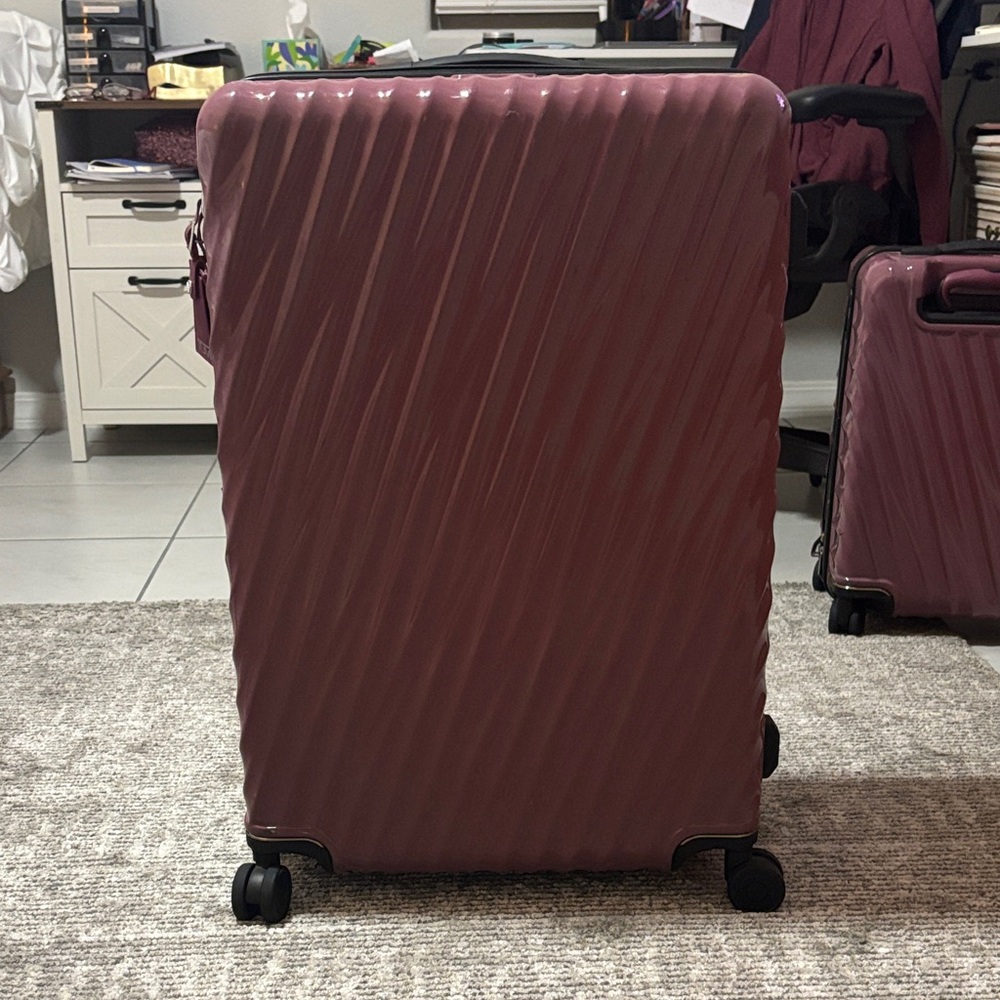 Tumi Purple Large Hardshell Suitcase